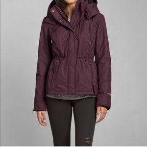 ABERCROMBIE Burgundy All-Season Weather Jacket